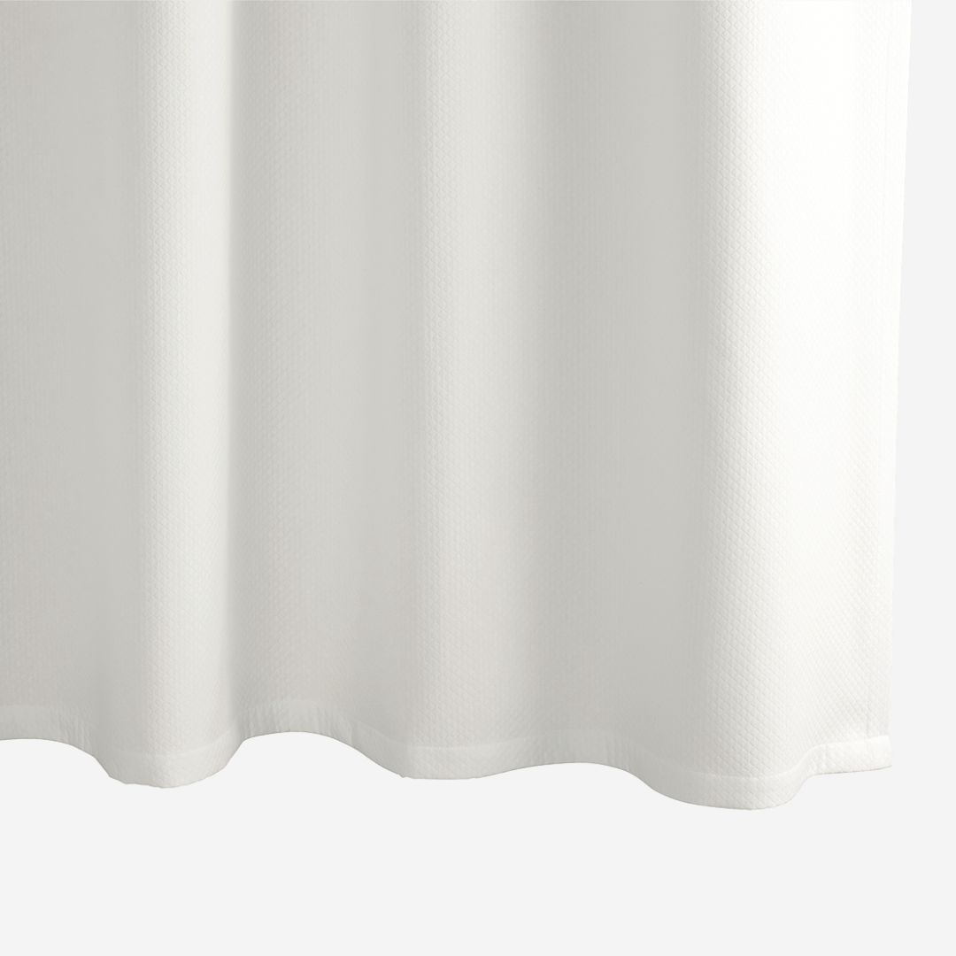 Matouk Diamond Pique Shower Curtain, COLOR: Bone, SIZE: 72 x 84