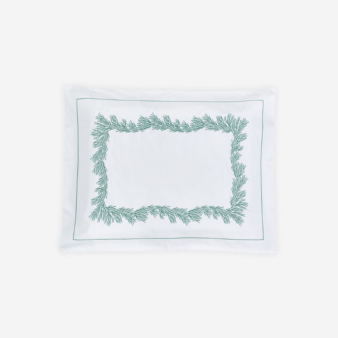 Matouk Atoll Bed Style, COLOR: Aegean, PRODUCT: Sham—Standard