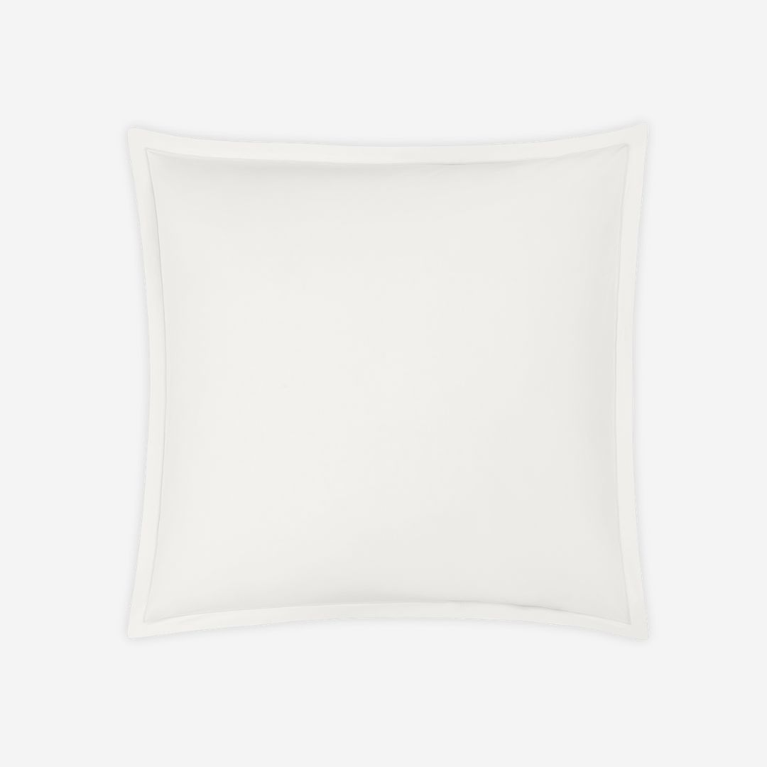 Matouk Luca Satin Stitch Bed Style, COLOR: Bone, PRODUCT: Sham—Standard