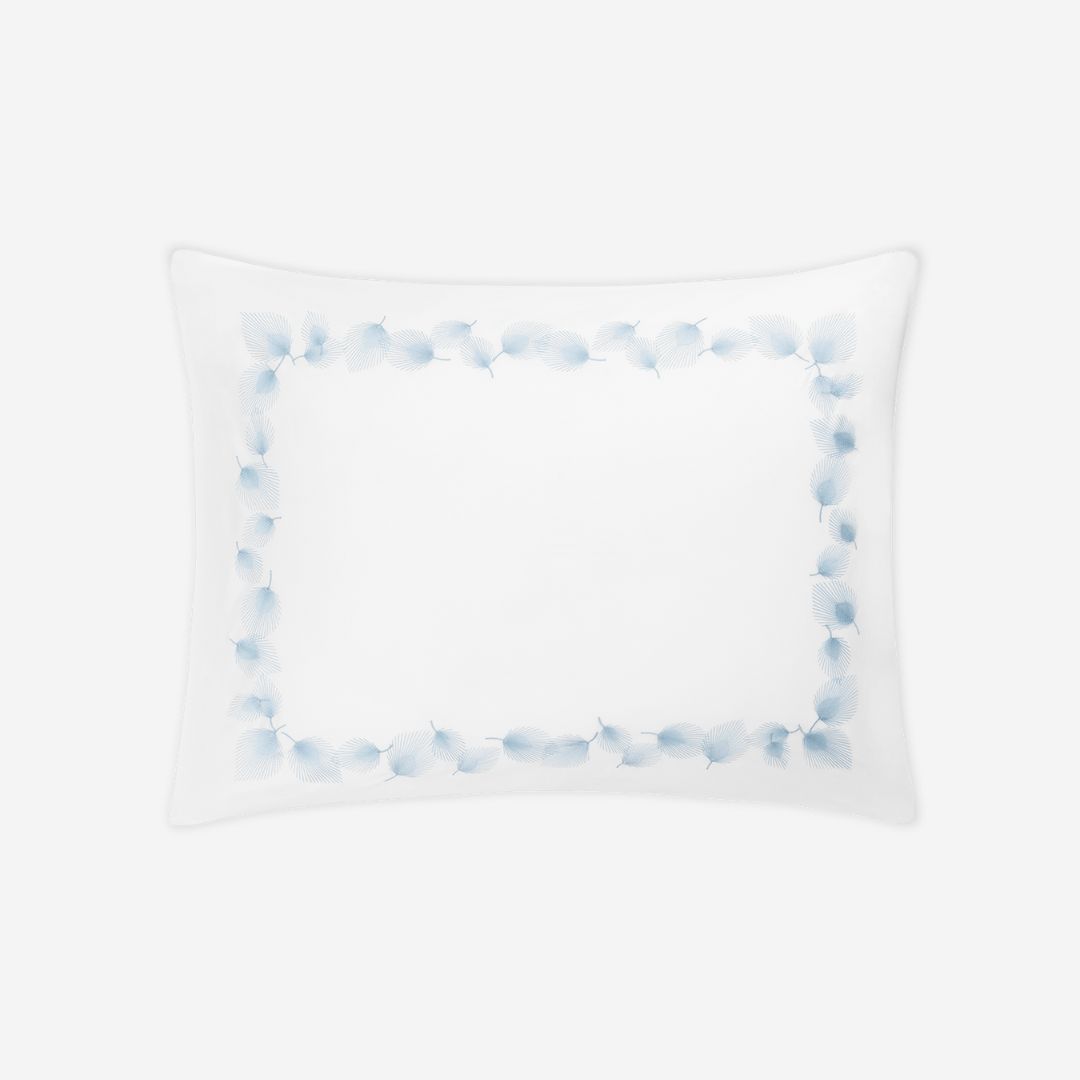 Matouk Feather Bed Style, COLOR: Blue, PRODUCT: Sham—Standard