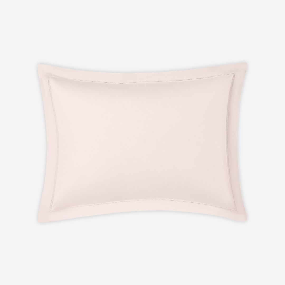 Matouk Milano Hemstitch Bed Style, COLOR: Blush, PRODUCT: Sham—Standard