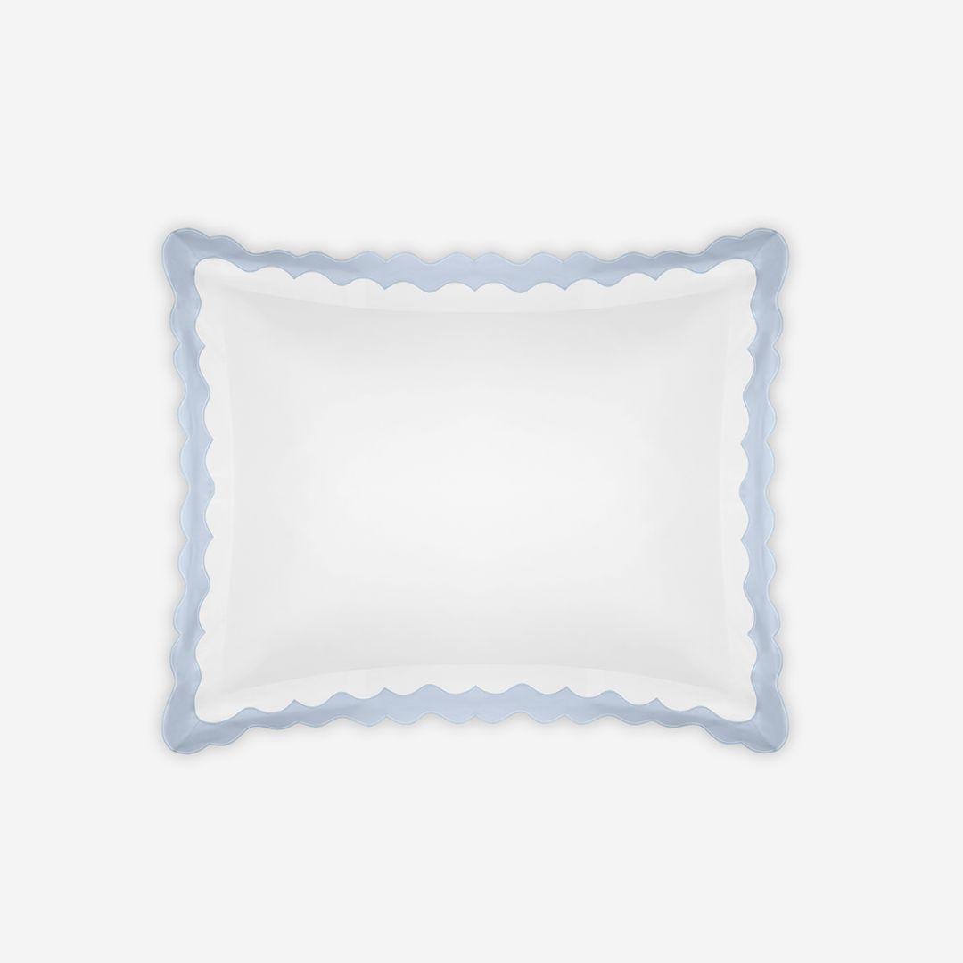 Matouk Lorelei Bed Style, COLOR: Blue, PRODUCT: Sham—Standard