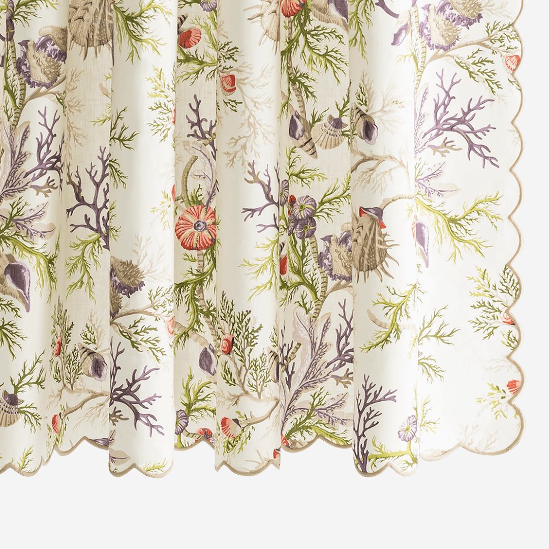 Matouk Del Tesoro Linen Shower Curtain, COLOR: Sea Orchid