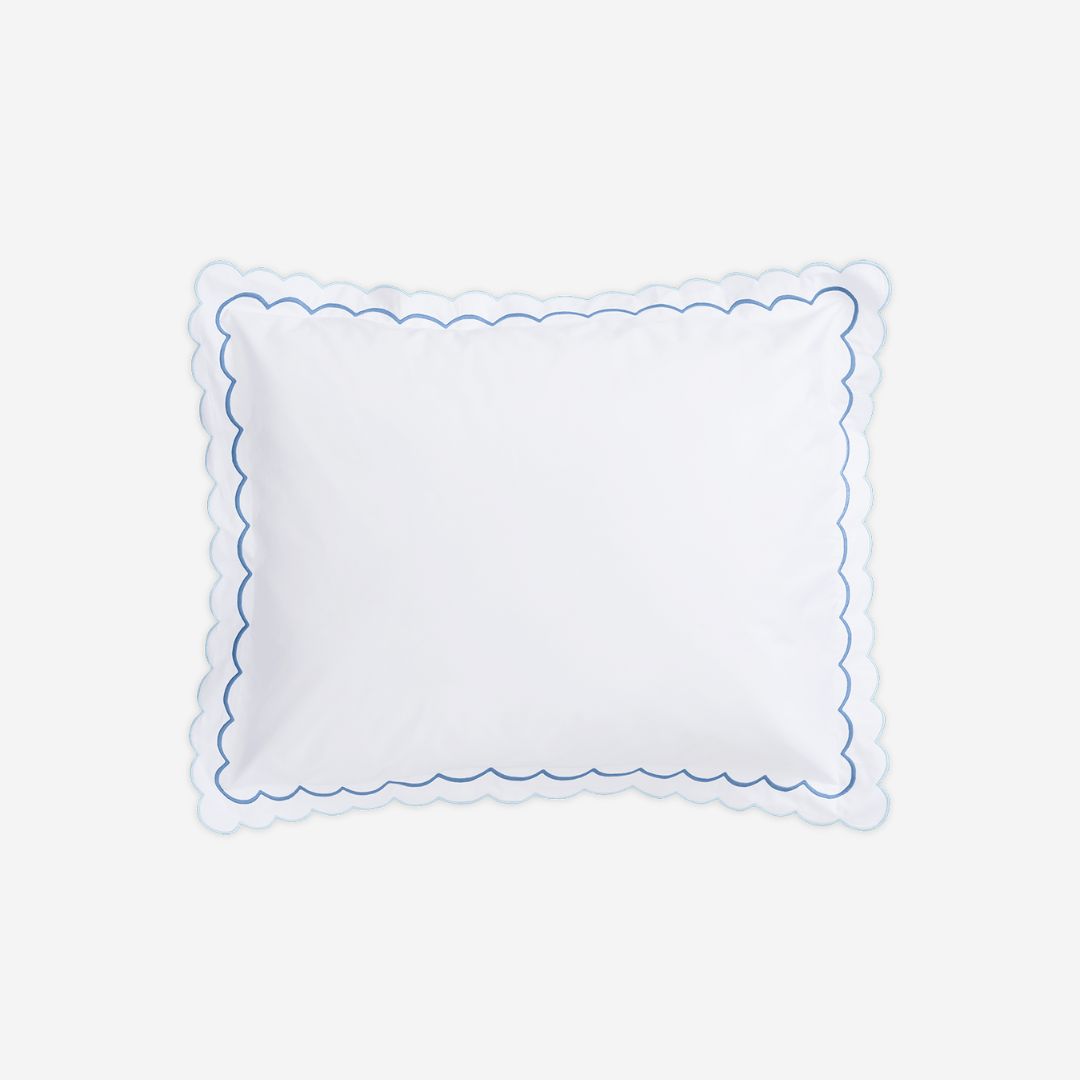 Matouk India Bed Style, COLOR: Azure, PRODUCT: Sham—Standard