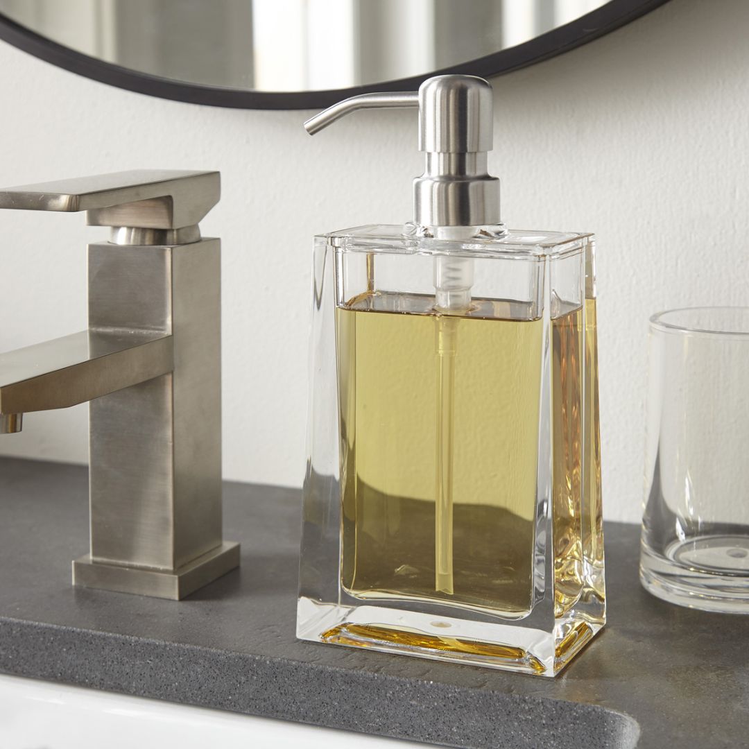 Huang Acrylic Hotel Luxe Soap Pump Dispenser