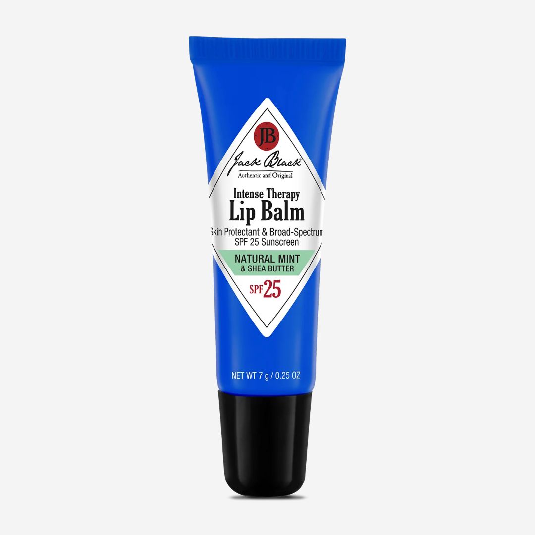 Jack Black—Lip Treatments, PRODUCT: Intense Therapy Lip Balm SPF 25—Natural Mint &amp; Shea Butter