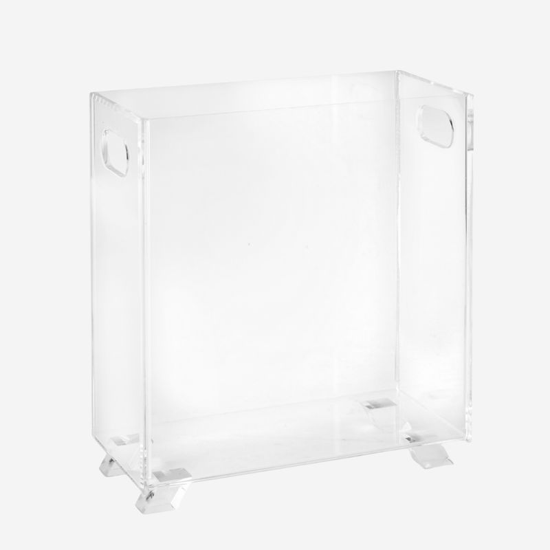 Huang Acrylic Magazine Organizer / Wastebasket