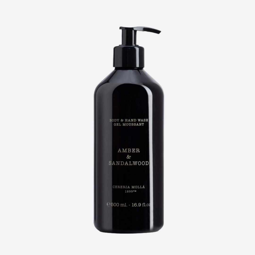 Cereria Molla Liquid Hand Wash—Amber &amp; Sandalwood Black
