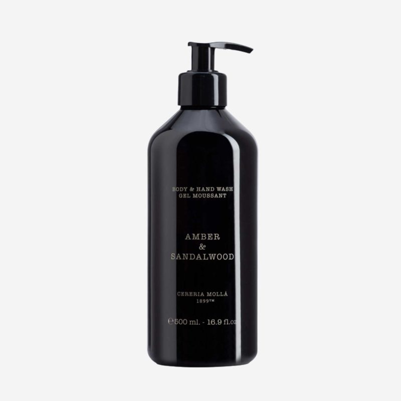 Cereria Molla Liquid Hand Wash—Amber &amp; Sandalwood Black