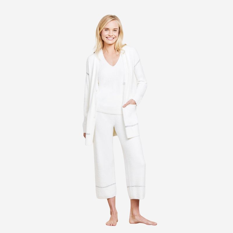 Barefoot Dreams Contrast Stitch Crop Pant