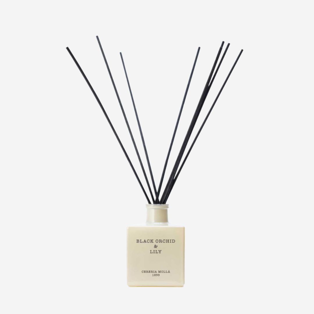 Cereria Molla Premium Reed Diffuser—Black Orchid &amp; Lily