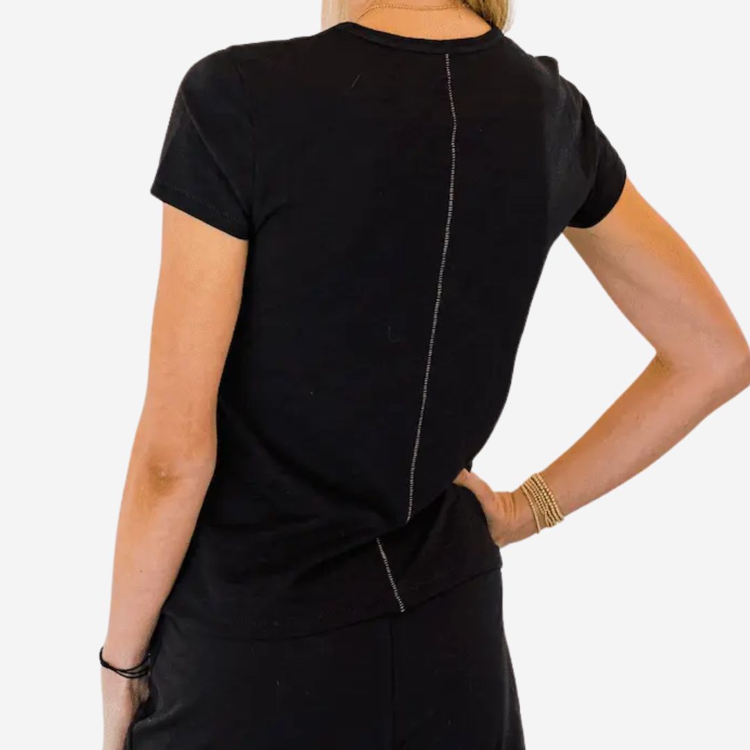 Erin Gray Classic Tee, COLOR: Black, SIZE: Large