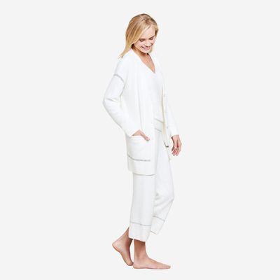 Barefoot Dreams Contrast Stitch Cardigan