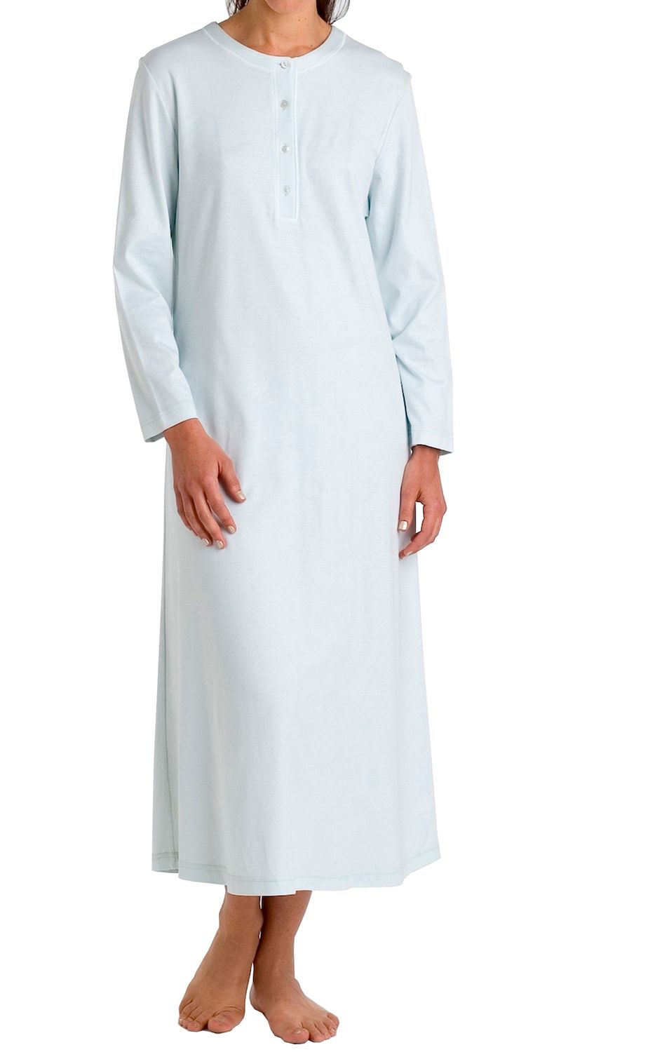 Butterknit Placket Long Gown
