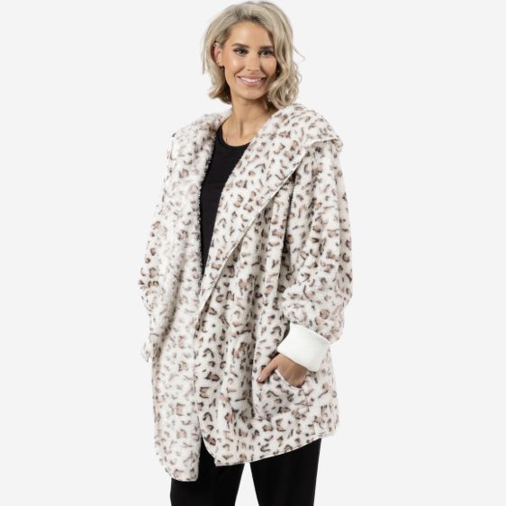 JUJU Jams Sherpa, COLOR: Tan Leopard