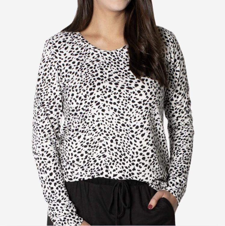 JUJU Jams Pierce Sweatshirt, COLOR: White Paintbrush, SIZE: X-Small