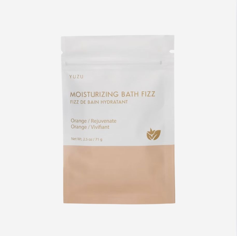 YUZU Moisturizing Bath Fizz, SCENT: Orange