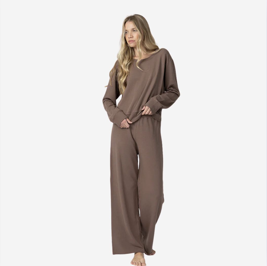 PJ Harlow Alyn &amp; Sam Set, COLOR: Chocolate, SIZE: X-Small