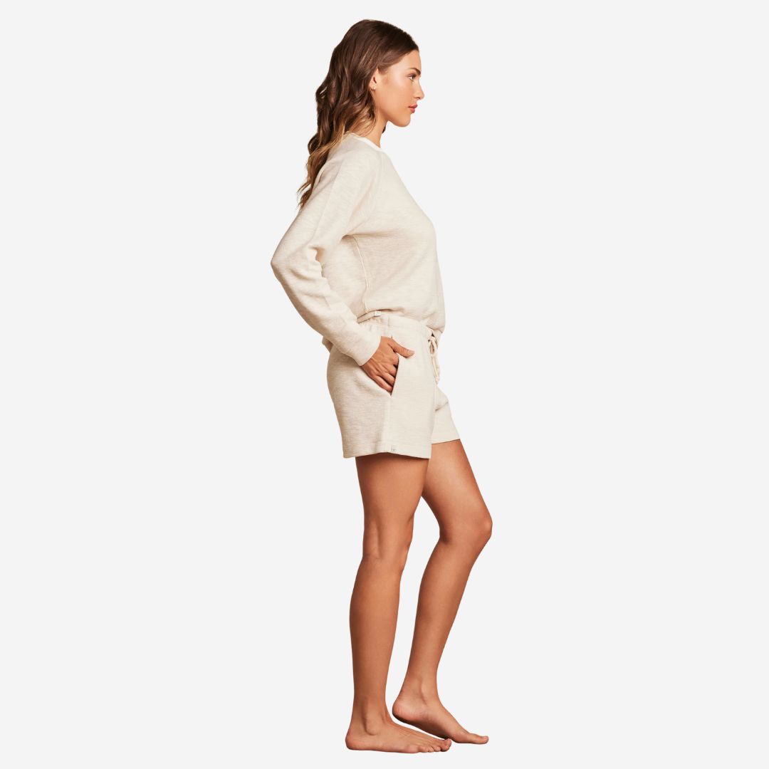 Barefoot Dreams Double Knit Short, COLOR: Sand Dune, SIZE: X-Small
