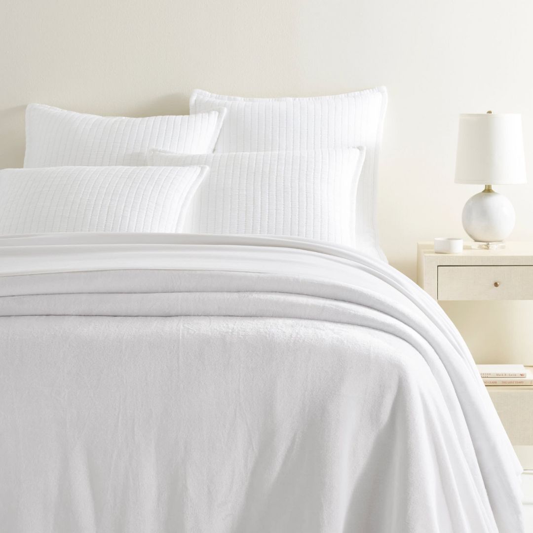 Pine Cone Hill Sheepy Fleece 2.0 Blanket, COLOR: White, SIZE: Twin/Twin XL