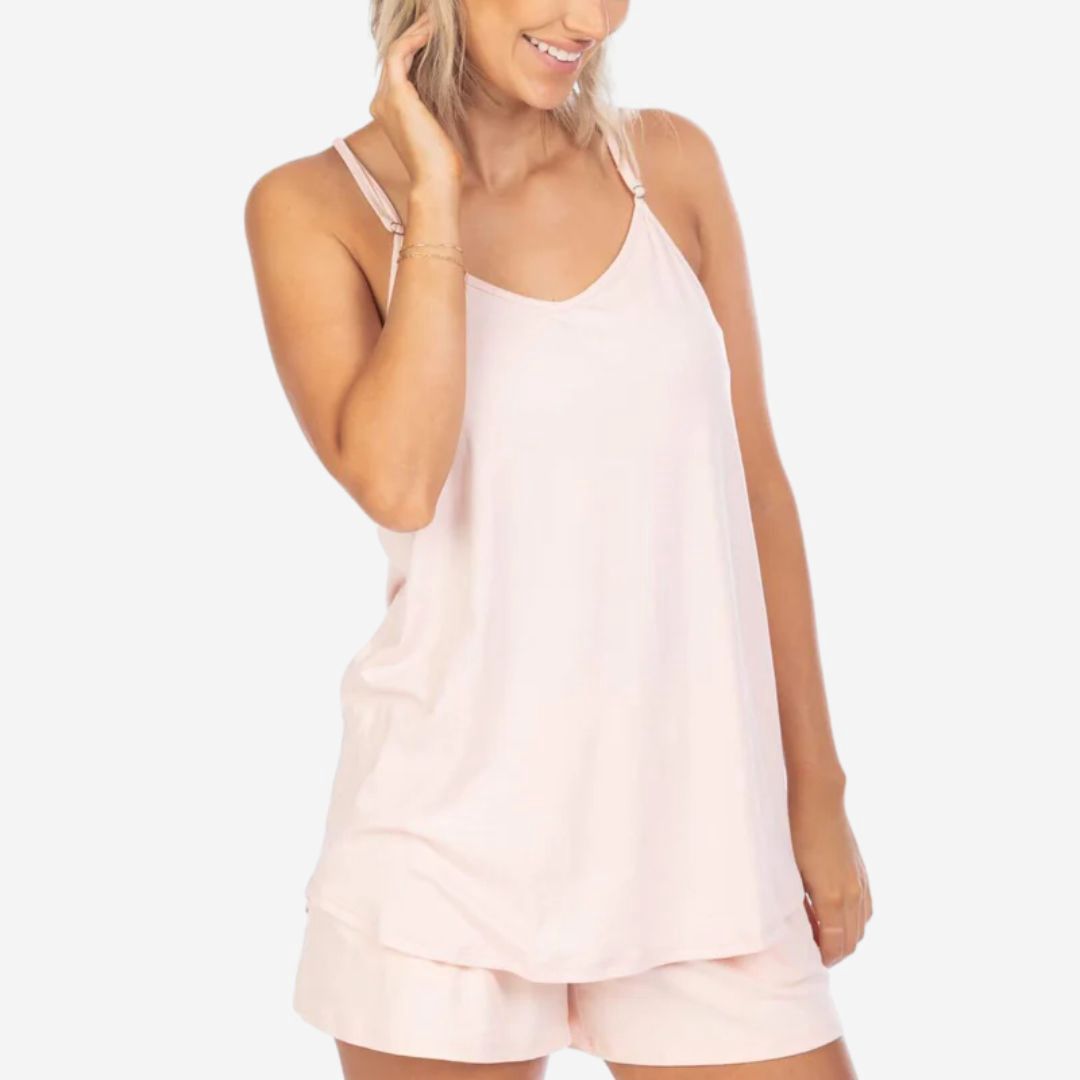 JUJU Jams Elizabeth Camisole Tank, COLOR: Pale Pink, SIZE: X-Small