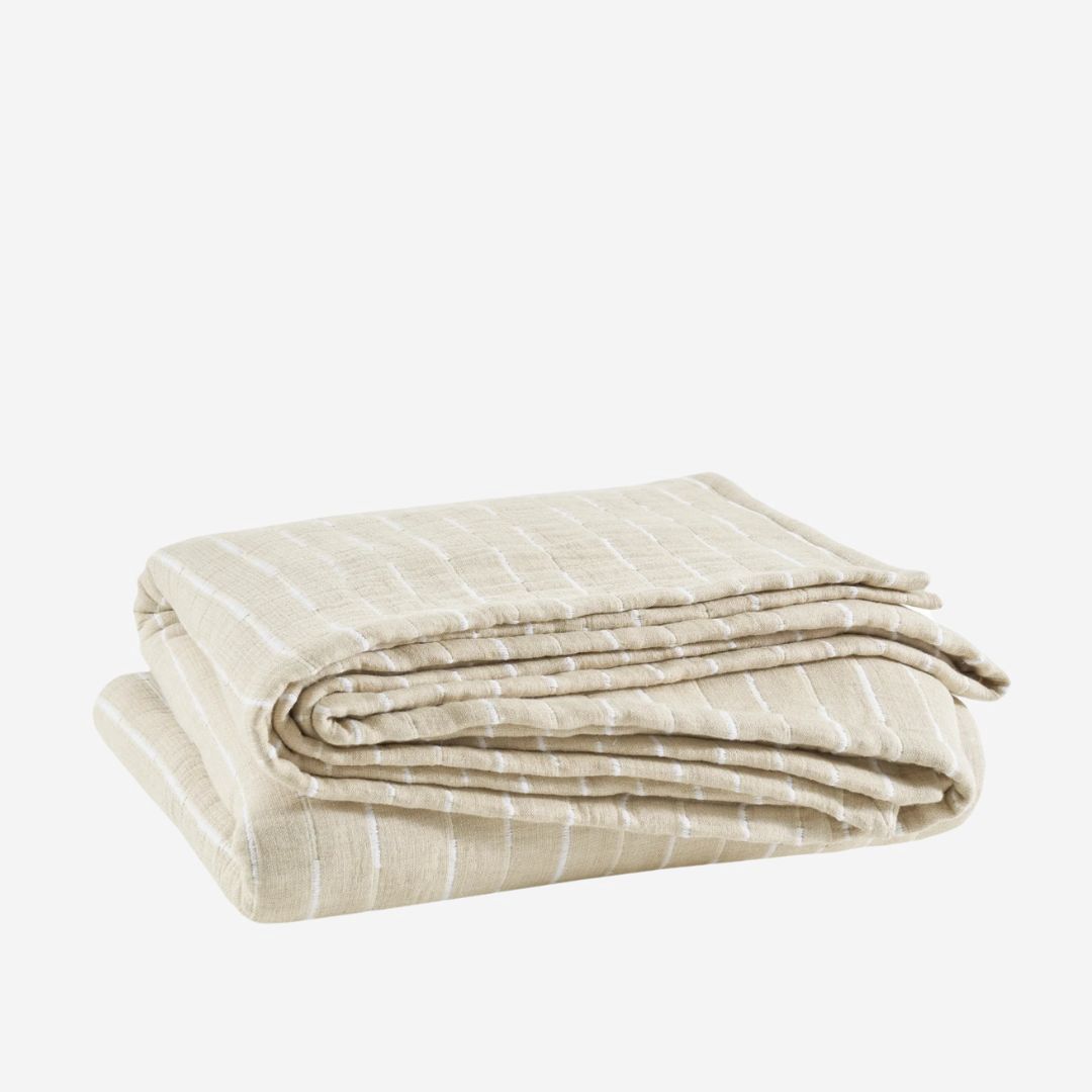 Pine Cone Hill Marino Matelassé Coverlet, COLOR: Natural/Ivory, SIZE: Twin/Twin XL