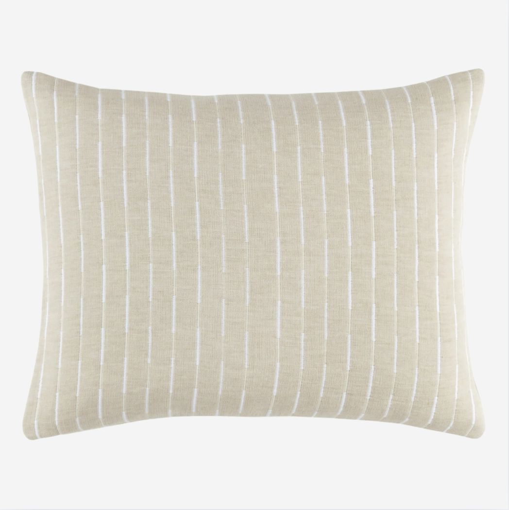Pine Cone Hill Marino Matelassé Sham, COLOR: Natural/Ivory, SIZE: Standard