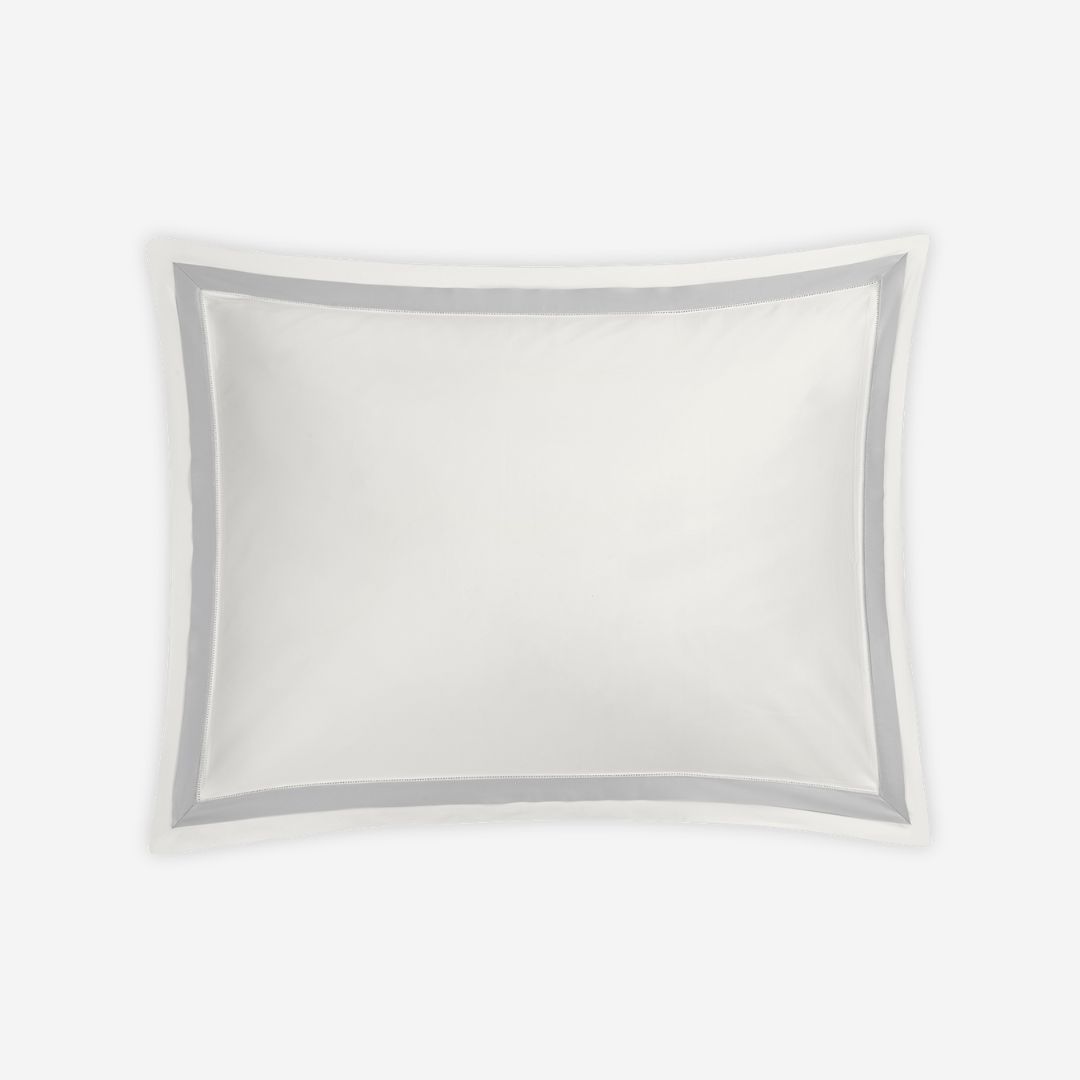 Matouk Ambrose Bed Style, COLOR: Bone / Silver, PRODUCT: Sham—Standard