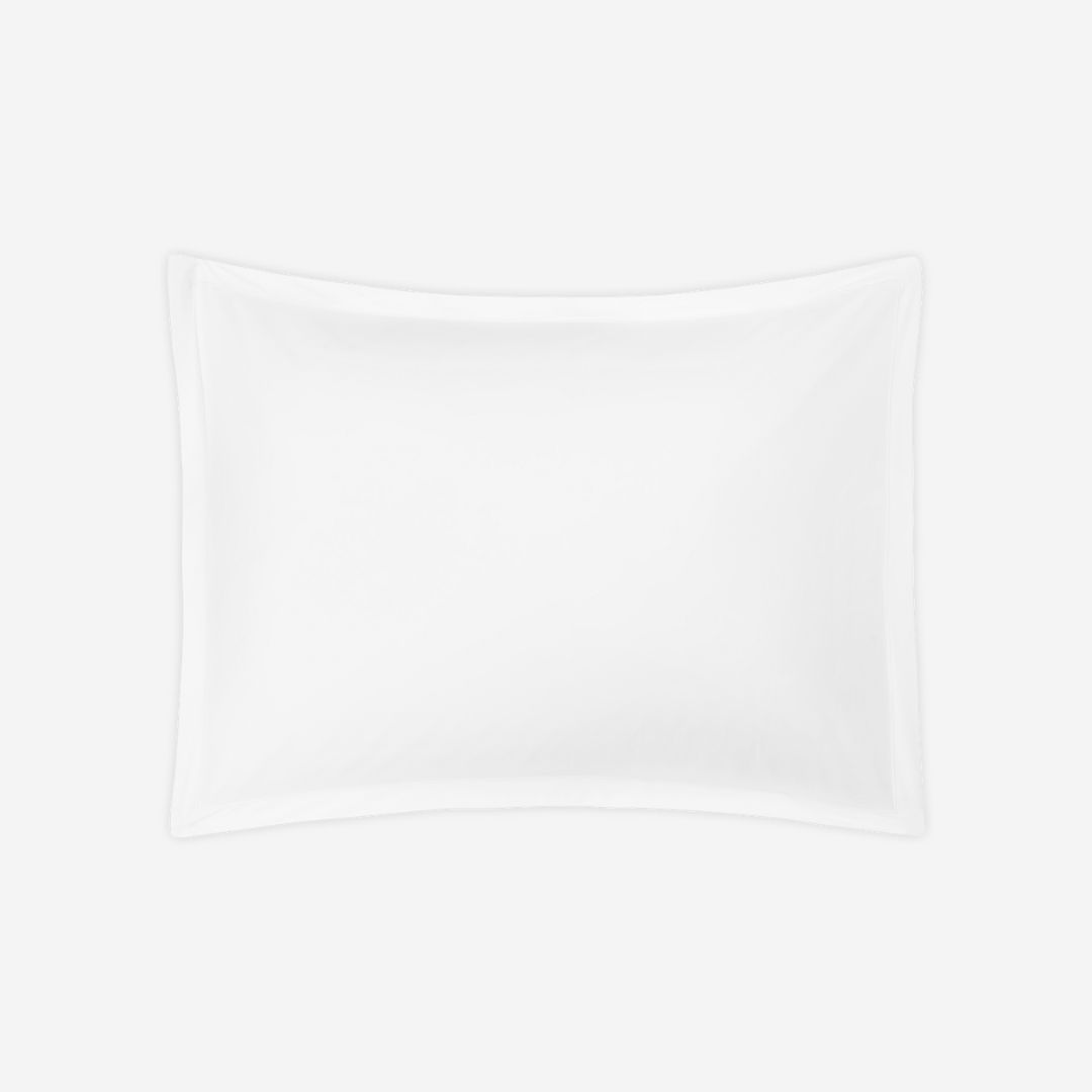 Matouk Ceylon Satin Stitch Bed Style, COLOR: White, PRODUCT: Sham—Standard