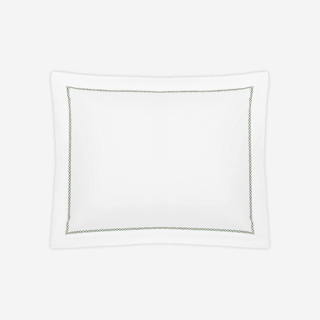 Matouk Hatch Bed Style, COLOR: Green, PRODUCT: Sham—Standard