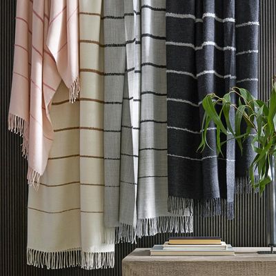 Matouk Amelia Stripe Throw