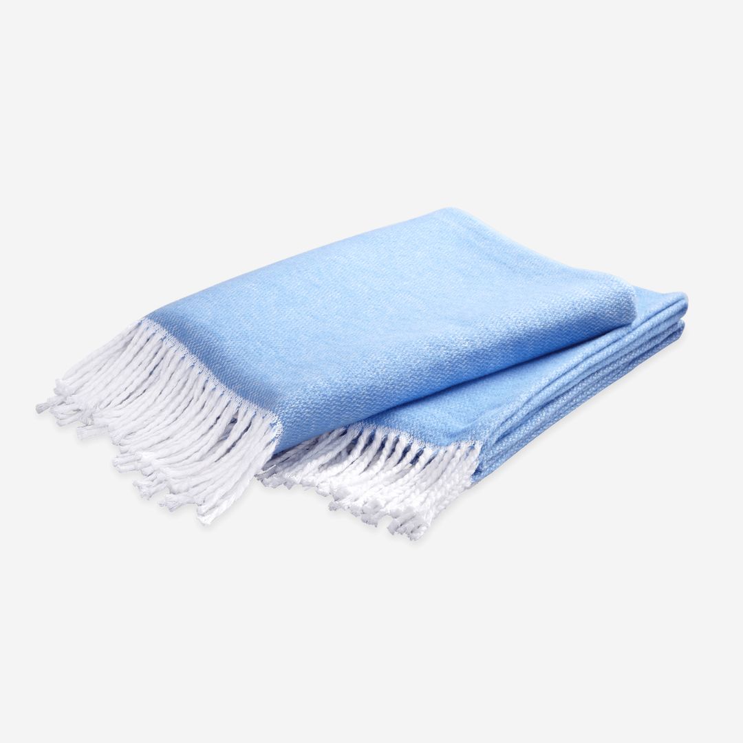 Matouk Pezzo Throw, COLOR: Azure