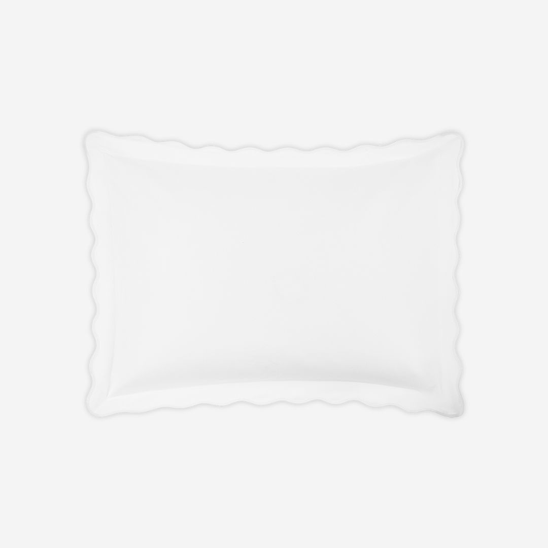 Matouk Camilla Pique Bed Style, COLOR: White, PRODUCT: Sham—Standard