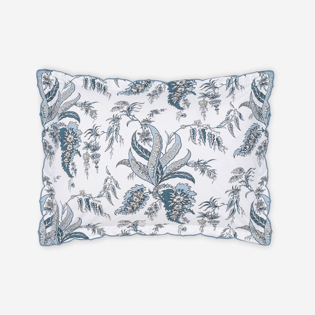 Matouk Apolline Bed Style, COLOR: Mediterranean, PRODUCT: Sham—Standard