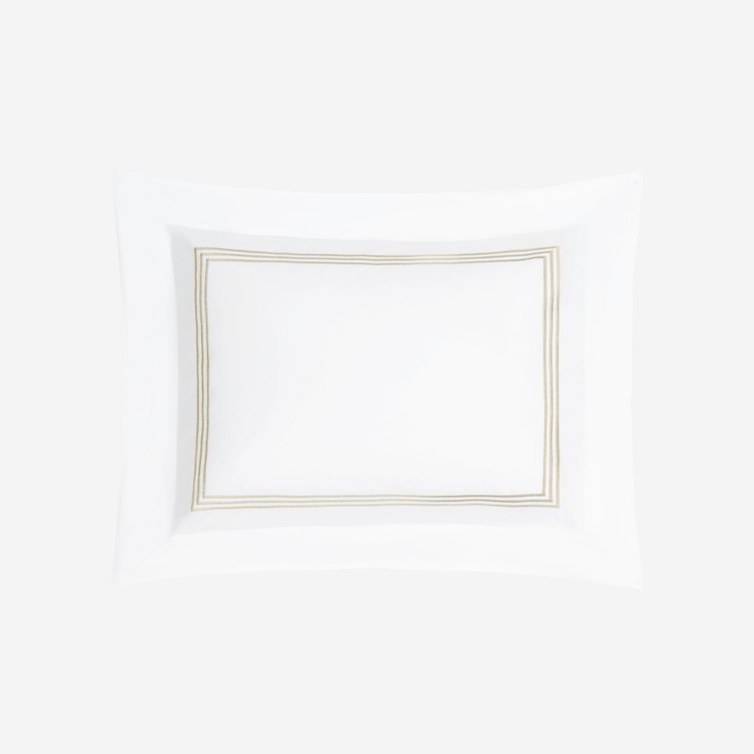 Matouk Bel Tempo Bed Style, COLOR: Almond, PRODUCT: Sham—Standard