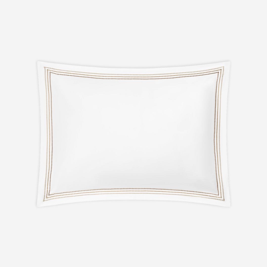 Matouk Amara Triple Pearl Bed Style, COLOR: Beach, PRODUCT: Sham—Standard