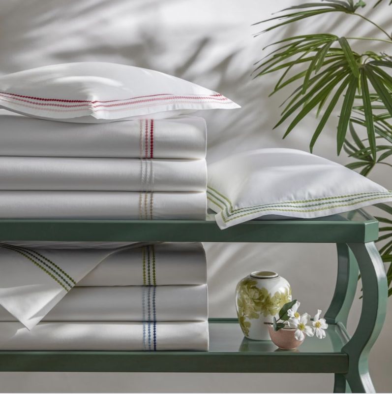 Matouk Amara Triple Pearl Bed Style