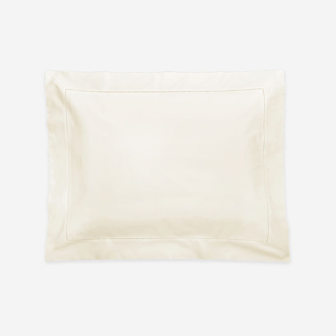 Matouk Sierra Hemstitch Bed Style, COLOR: Ivory, PRODUCT: Sham—Standard