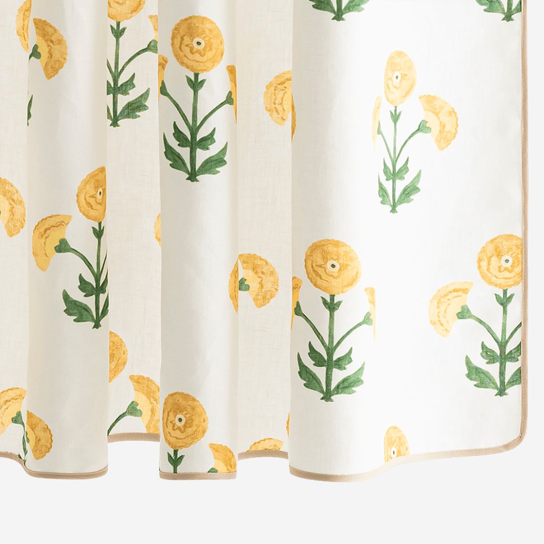 Matouk Gisele Shower Curtain, COLOR: Marigold