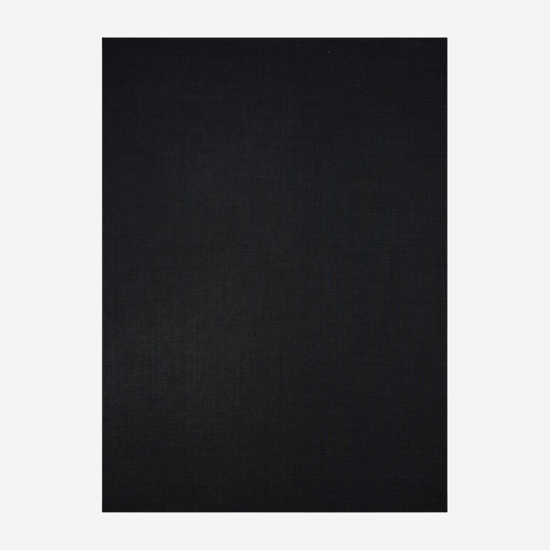 Chilewich Mini Basketweave Rug—Rectangle (Natural Hues), COLOR: Black, SIZE: 46" x 72"