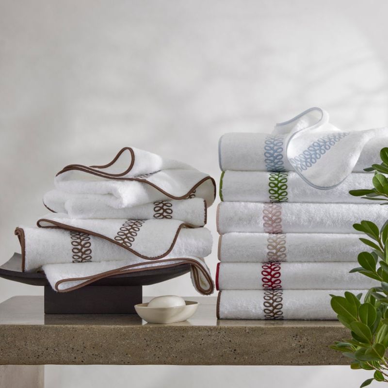 Matouk Astor Braid Bath Towels