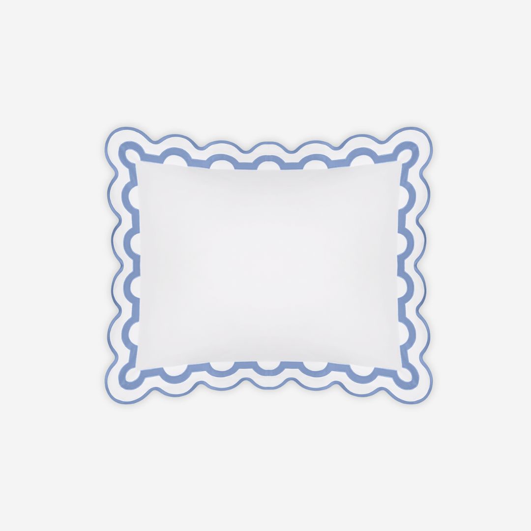 Matouk Mirasol Bed Style, COLOR: Azure, PRODUCT: Sham—Standard