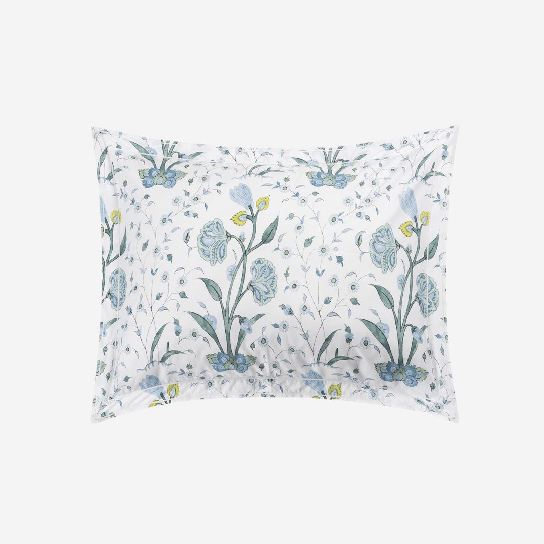 Matouk Khilana Bed Style, COLOR: Blue, PRODUCT: Sham—Standard