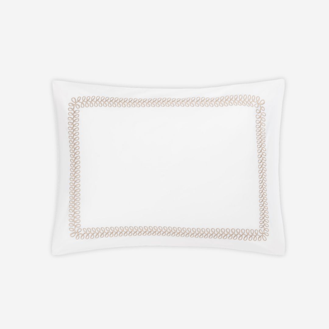 Matouk Astor Braid Bed Style, COLOR: Dune, PRODUCT: Sham—Standard