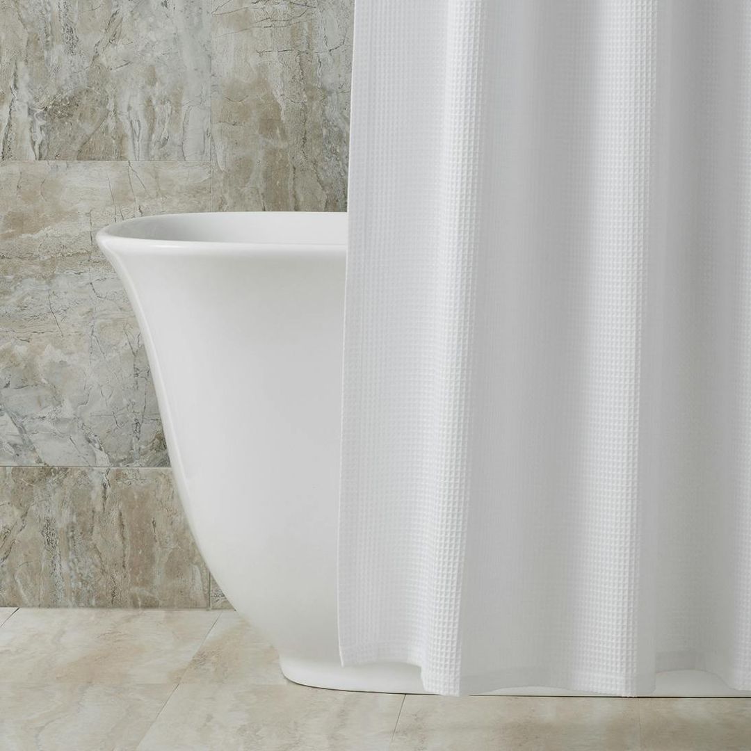 Matouk Belgian Waffle Shower Curtain