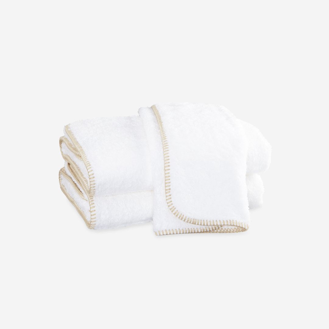Matouk Whipstitch Bath Towels, COLOR: Ivory, SIZE: Bath Sheet