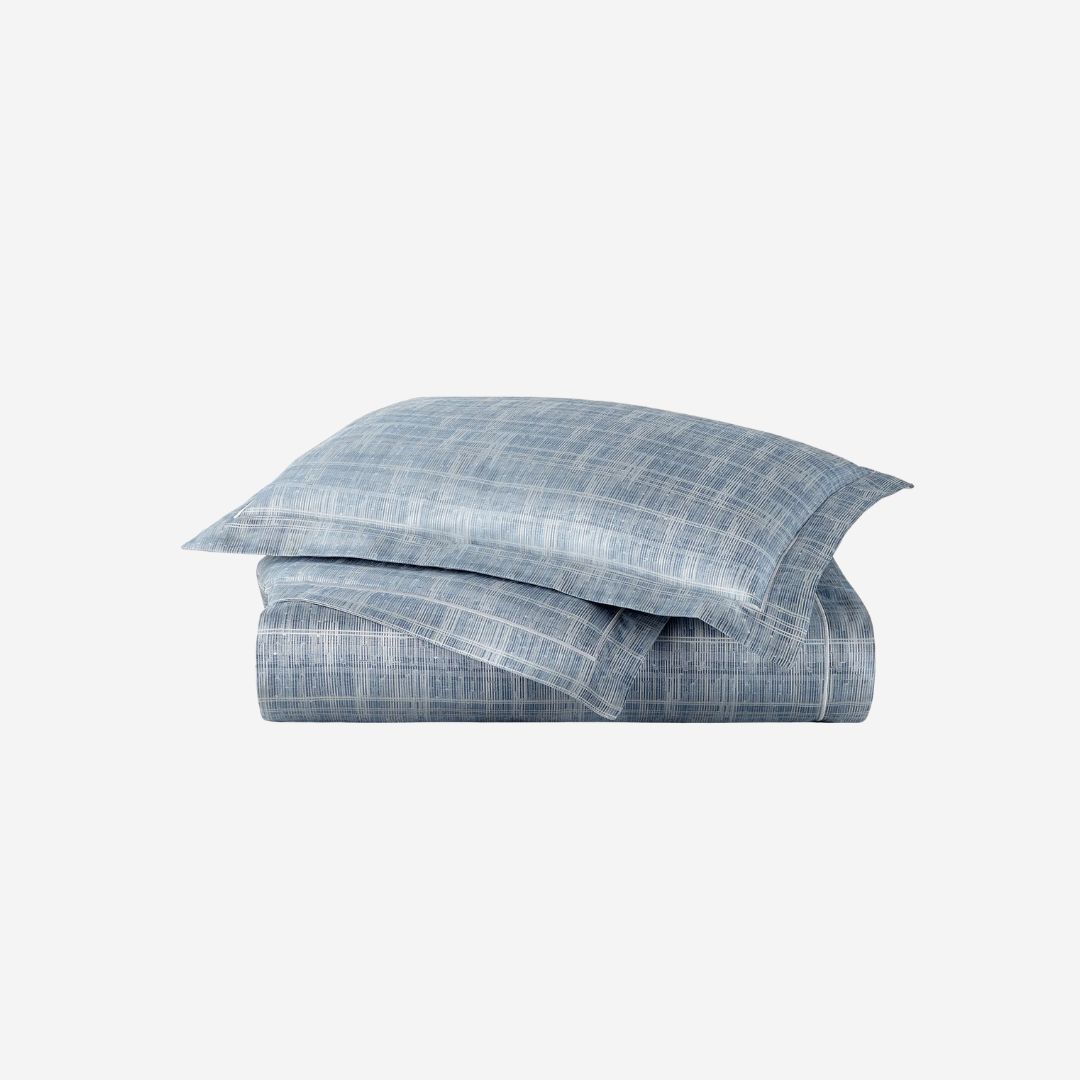 Peacock Alley Biagio Jacquard Bed Style, COLOR: Azure, PRODUCT: Duvet Cover—King
