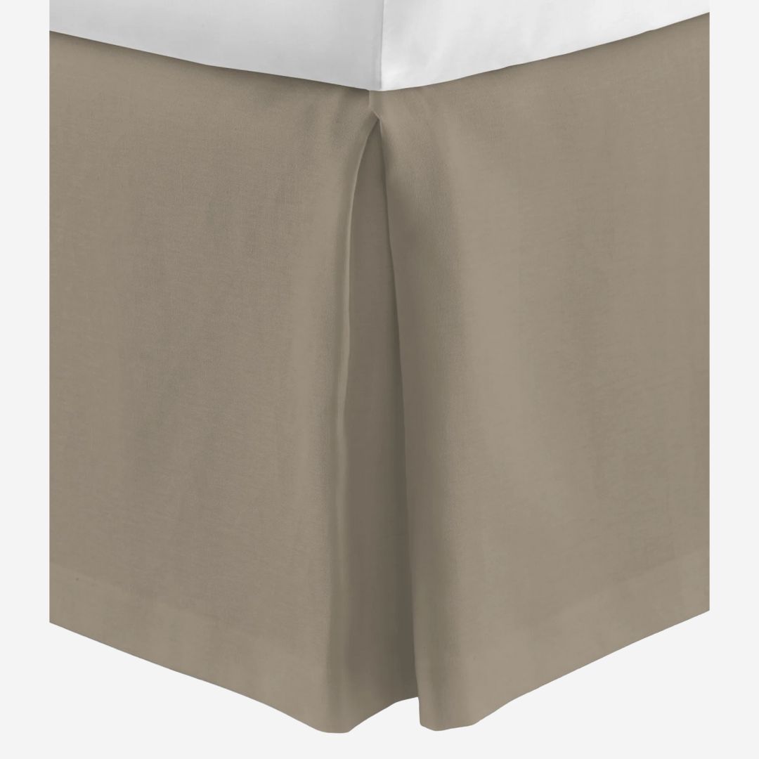 Peacock Alley Rio Linen Bed Skirt, COLOR: Driftwood, PRODUCT: California King