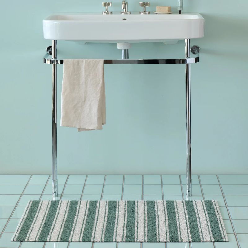 Chilewich x Martha Stewart Boardwalk Stripe Shag Mat