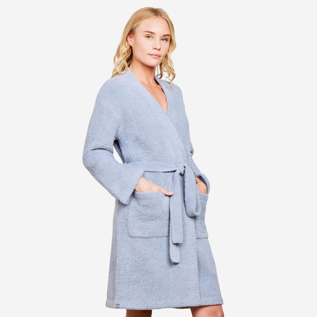 Barefoot Dreams Cozychic Solid Robe, COLOR: Moonbeam, SIZE: Small/Medium
